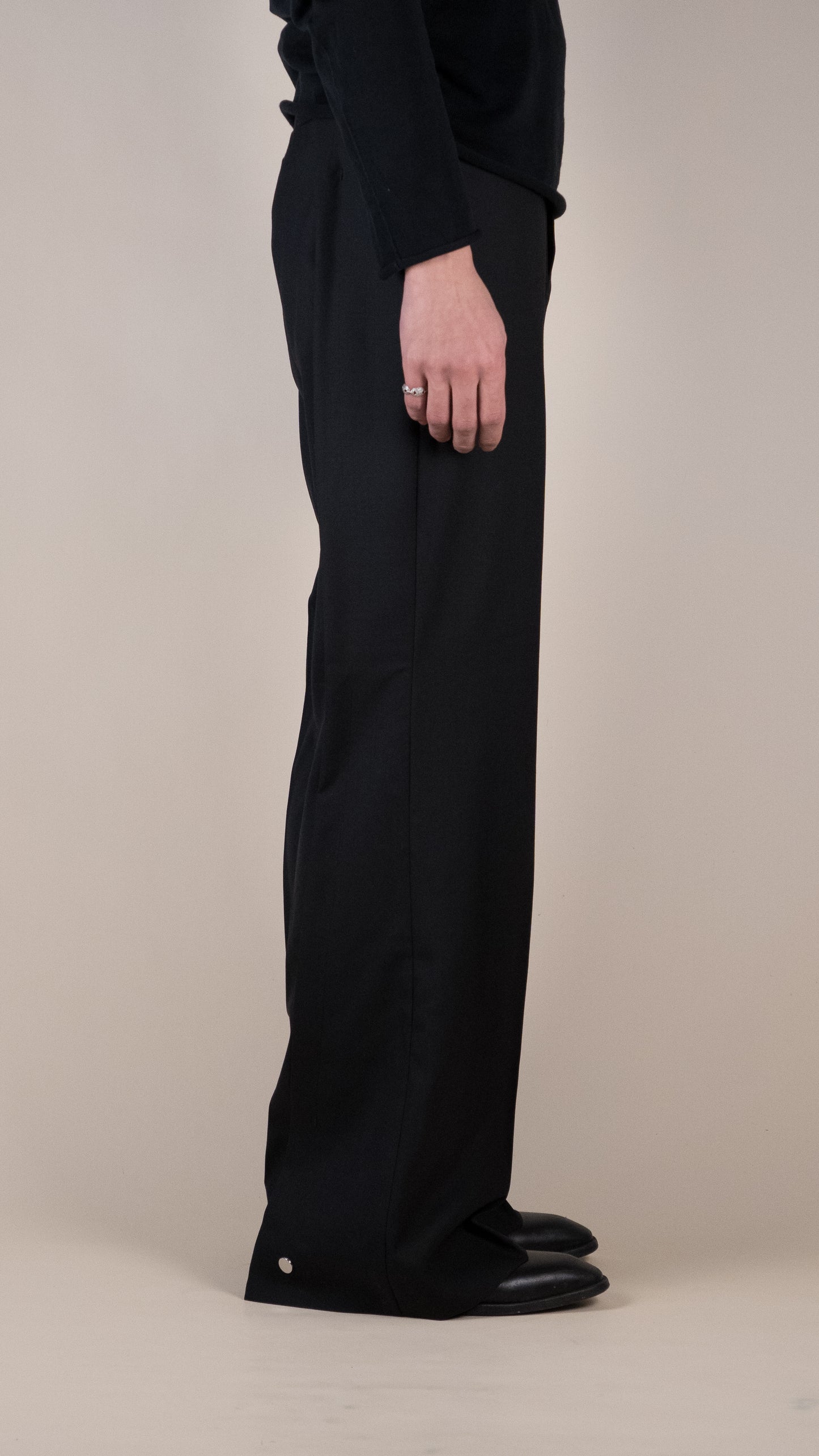 Wool Flared Trousers