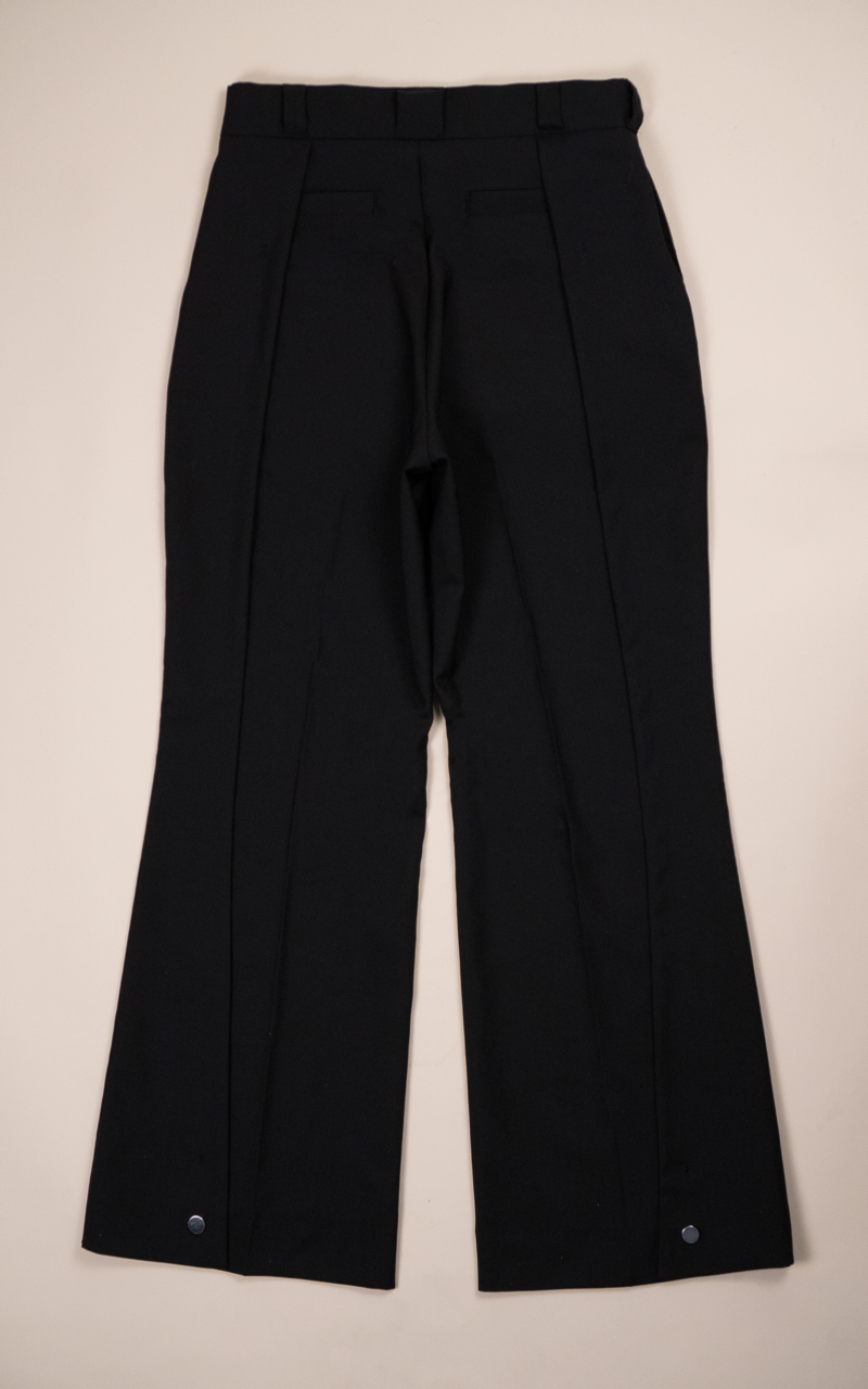 Wool Flared Trousers
